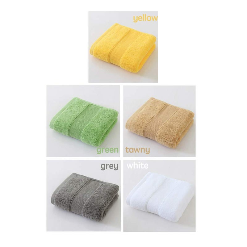 JININQ 700GSM 2Piece Hand Towels -100% Cotton for Bathroom,Kitchen,Beauty,Spa,Gym,Household face Towel,Highly Absorbent Towels(13.7 x 29.5 Inches) (Yellow) - Image 4